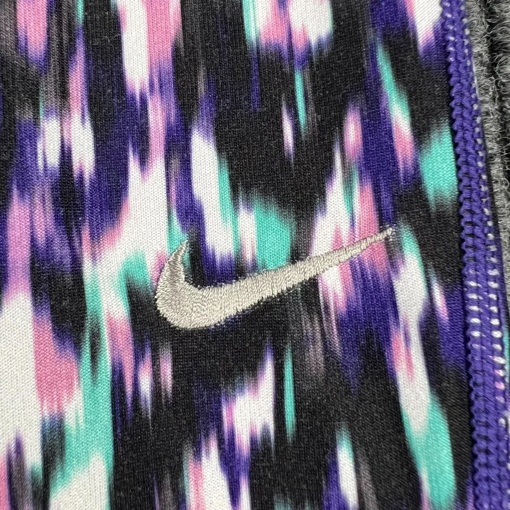 Nike Leggings Womens Small Purple Active Casual Dri Fit Gym Run Lift Yoga